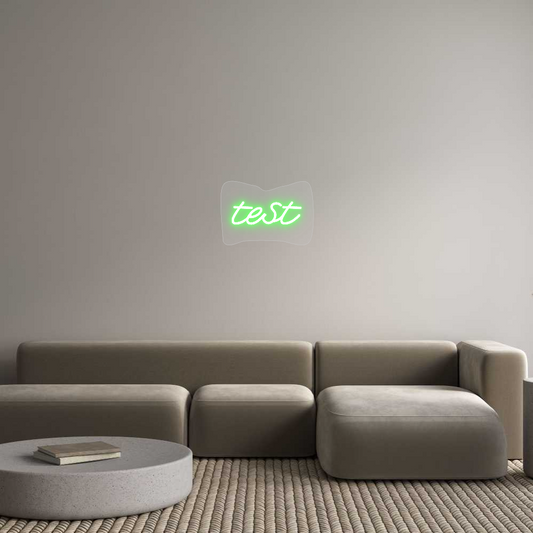 Customized Neon Sign: test