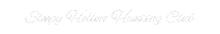 Customized Neon Sign: Sleepy Hollow...