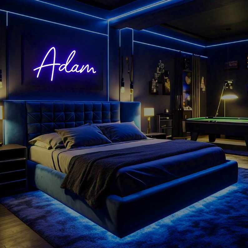 Personalized ADAM LED Neon Sign by Neon.Shop for home décor, offices, or stylish interior design.