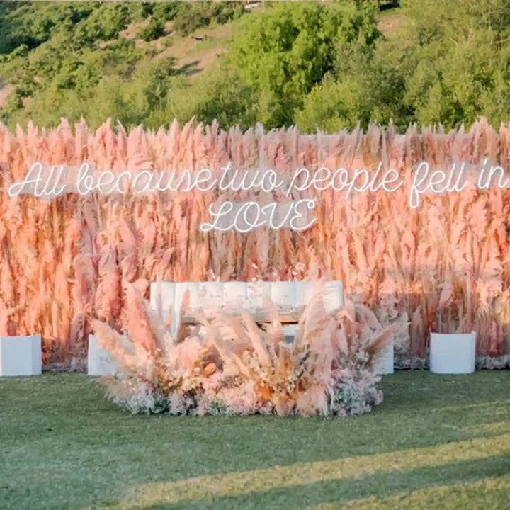 All Because Two People Fell in Love Wedding Neon Sign by Neon.Shop 