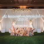 All Because Two People Fell in Love Wedding Neon Sign by Neon.Shop  