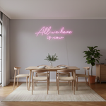 All We Have Is Now LED neon sign by Neon.Shop glowing on a modern wall as inspirational neon wall decor