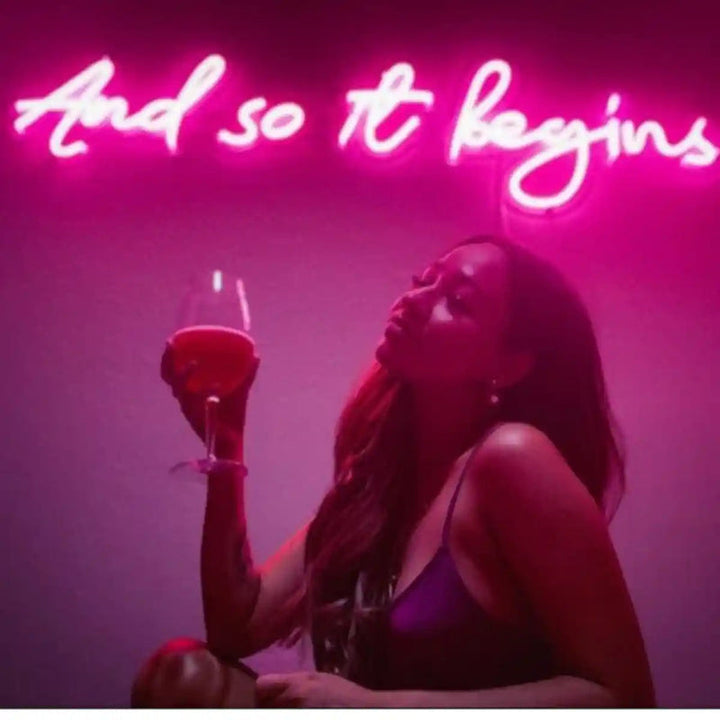 And So It Begins Wedding Neon Sign by Neon.Shop 