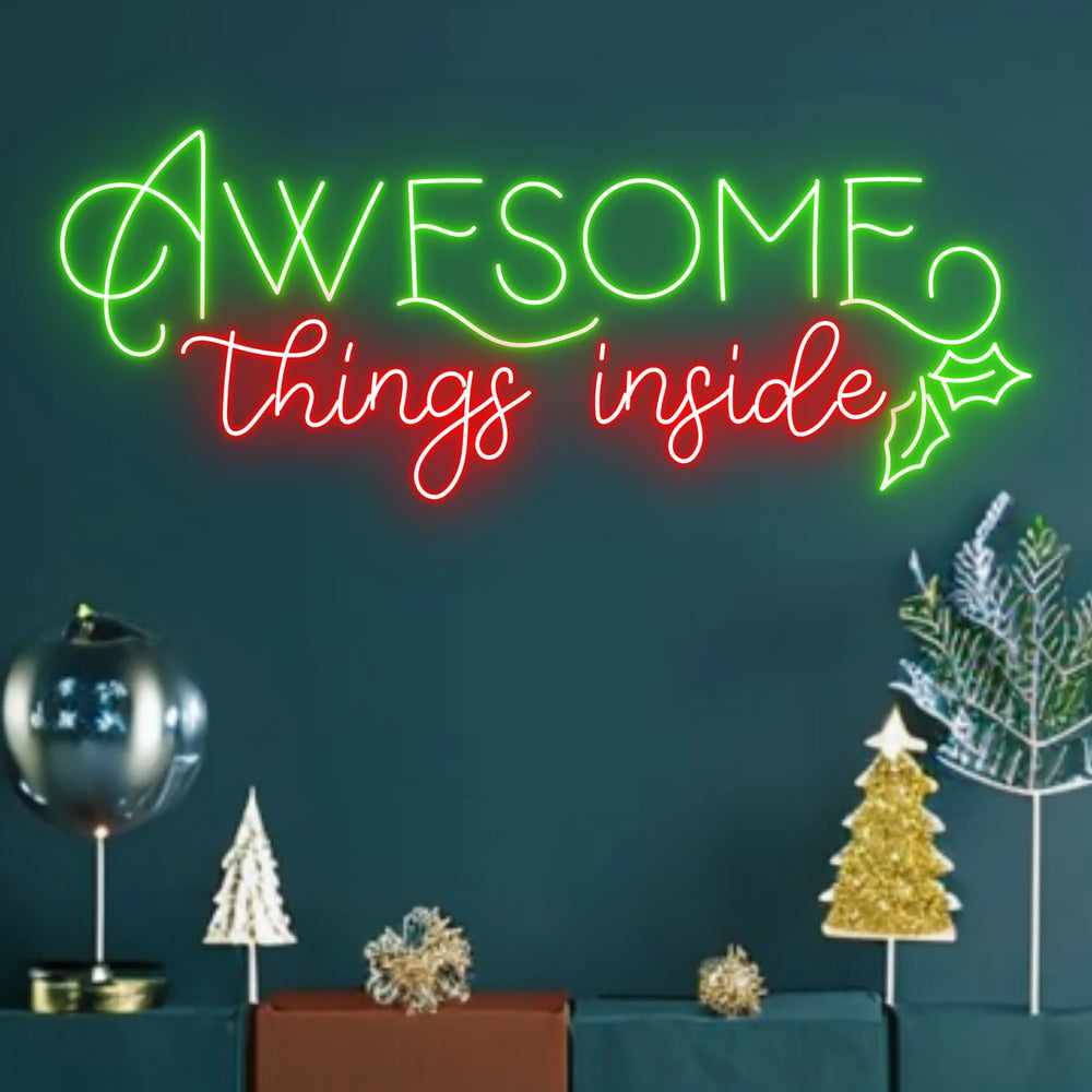 Thing Inside Neon Sign by manhattanneons.com - Add a festive and intriguing touch with this unique neon sign.