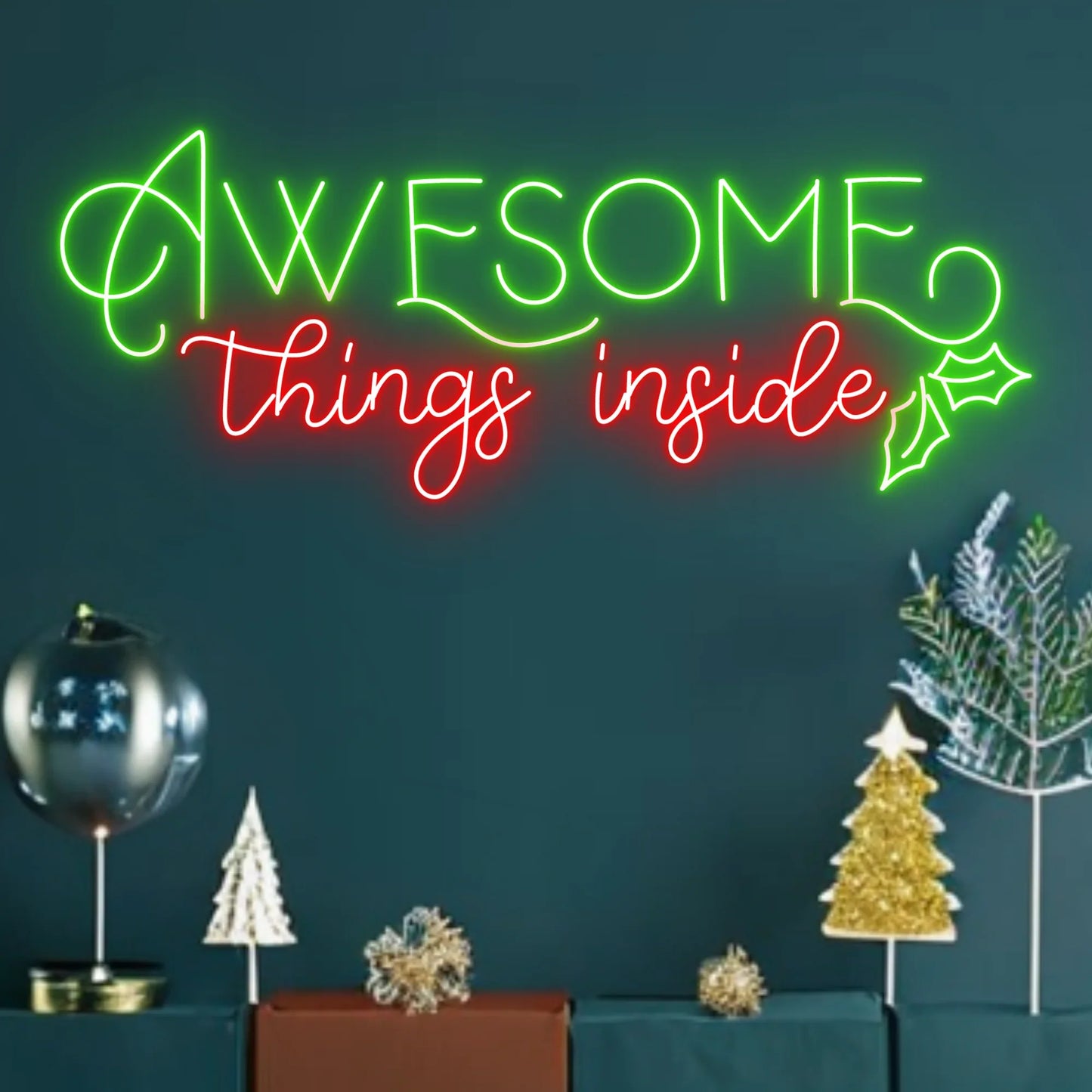Thing Inside Neon Sign by manhattanneons.com - Add a festive and intriguing touch with this unique neon sign.