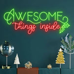 Thing Inside Neon Sign by manhattanneons.com - Add a festive and intriguing touch with this unique neon sign.