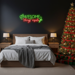 Awesome Thing Inside” holiday neon light décor by Neon.Shop.