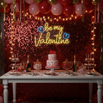 Be My Valentine’s Day LED neon sign glowing with romantic light for Valentine’s décor by Neon.Shop