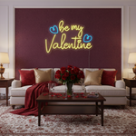 Be My Valentine’s Day LED neon sign glowing with romantic light for Valentine’s décor by Neon.Shop