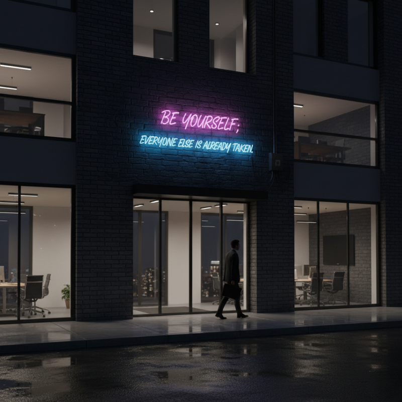 Be yourself everyone else is already taken Neon sign