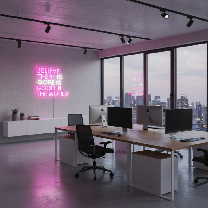 Believe there is good in the world Neon Sign