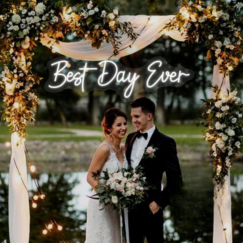 Best Day Ever LED neon sign for reception stage decoration – Neon.Shop