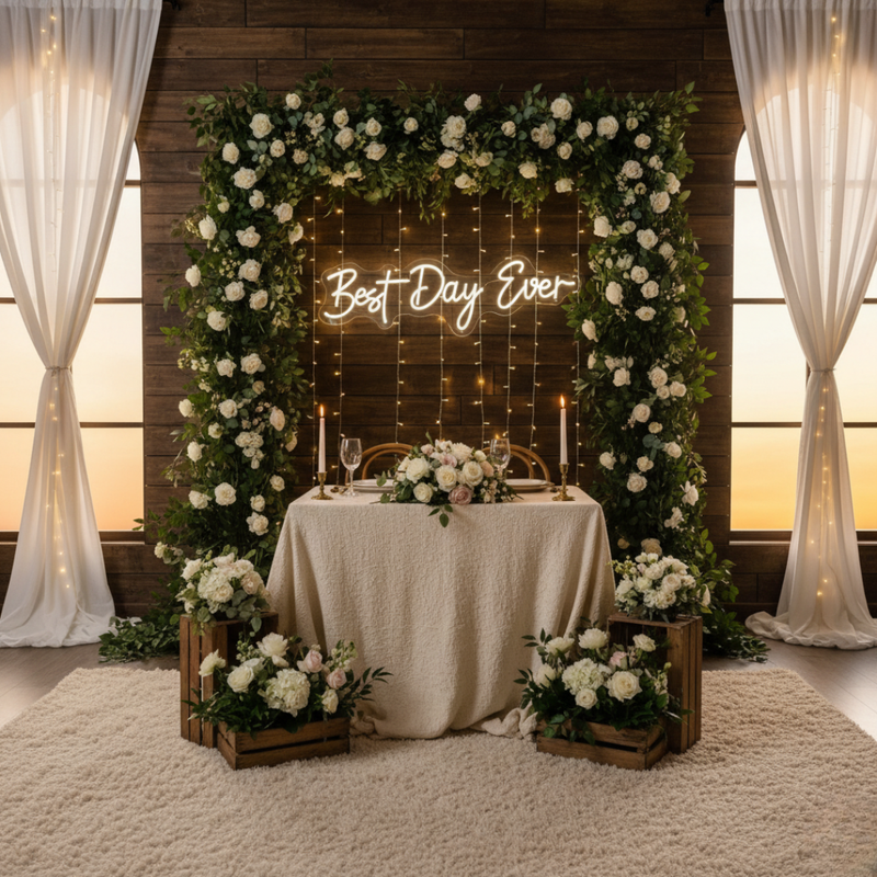 Best Day Ever LED neon sign for reception stage decoration – Neon.Shop