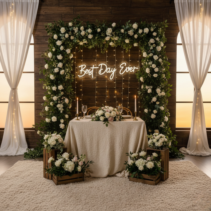 Best Day Ever LED neon sign for reception stage decoration – Neon.Shop