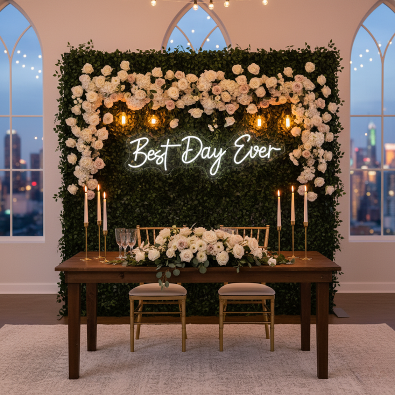 Best Day Ever LED neon sign for reception stage decoration – Neon.Shop