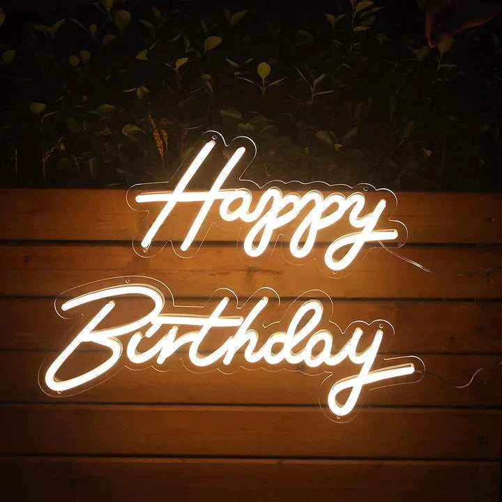 Birthday Neon Sign | Light Up the Party with Radiant Celebration