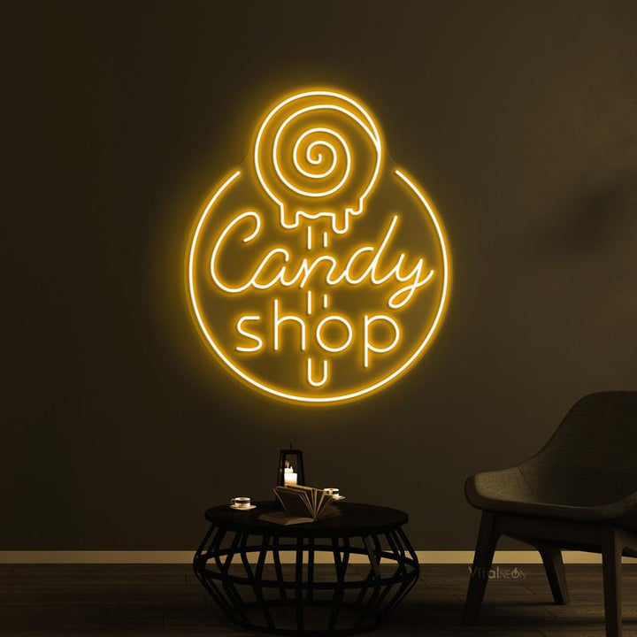 Candy Shop Business Neon Sign