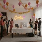 Caroline Name LED Neon Sign in customizable LED tubing, wall-mounted personalized name light by Neon.Shop for home décor, events, and gifting.