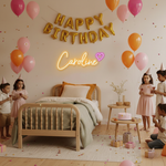 Caroline Name LED Neon Sign in customizable LED tubing, wall-mounted personalized name light by Neon.Shop for home décor, events, and gifting.