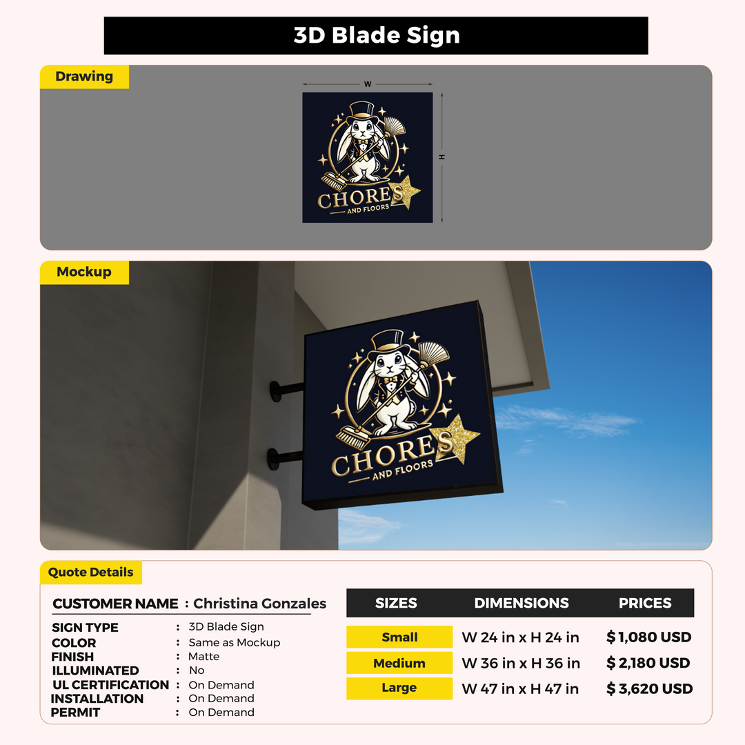 Custom Signs For Christina Gonzales