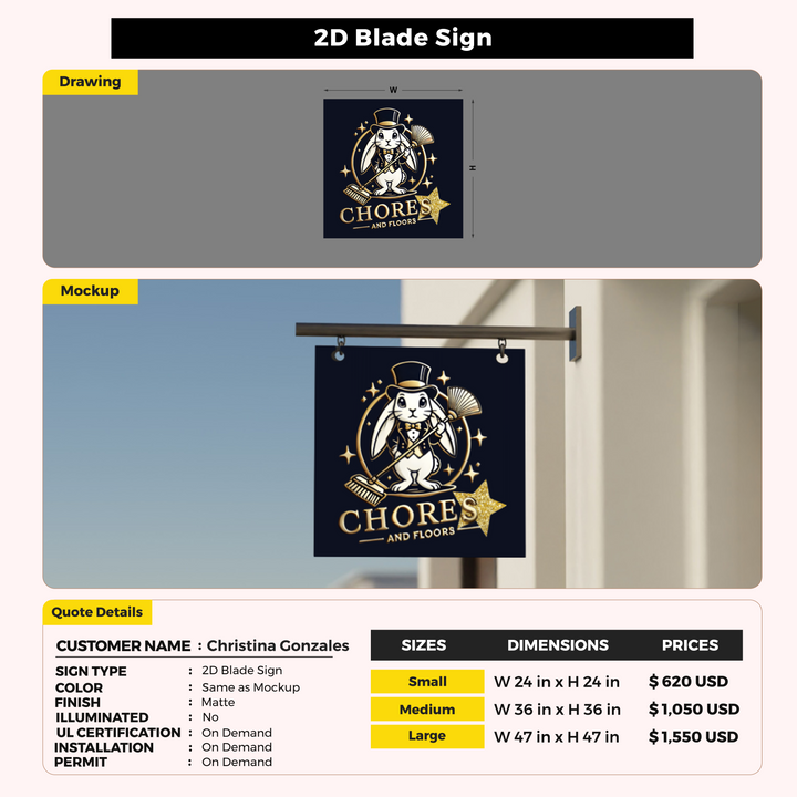 Custom Signs For Christina Gonzales