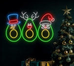 Christmas Avocado Merry Christmas neon sign for festive décor by Neon.Shop.