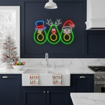 Christmas Avocado Merry Christmas neon sign for festive décor by Neon.Shop.