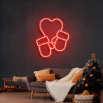 Christmas Gloves Merry Christmas Neon Sign by Neon.Shop glowing in festive LED colors for warm holiday décor.