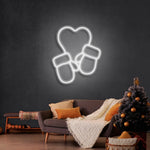 Christmas Gloves Merry Christmas Neon Sign by Neon.Shop glowing in festive LED colors for warm holiday décor.