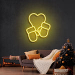 Christmas Gloves Merry Christmas Neon Sign by Neon.Shop glowing in festive LED colors for warm holiday décor.