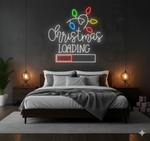 Christmas Loading Merry Christmas LED neon sign for festive home décor by Neon.Shop.