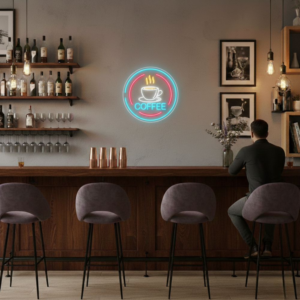 Coffee Cup neon sign by Neon.Shop for coffee shops and cafés
