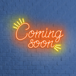 Coming Soon LED neon Sign by Neon.Shop for new shops and cafés