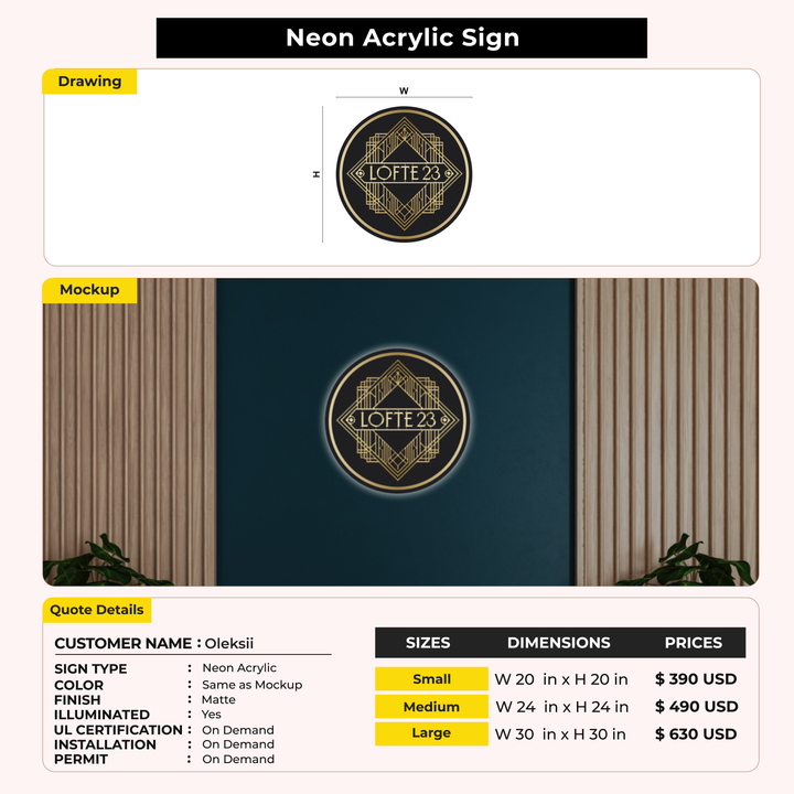 Custom Signs for Oleksii