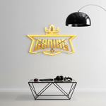 Crown Gaming UV Art LED neon sign with vibrant crown illustration glowing in colors by Neon.Shop
