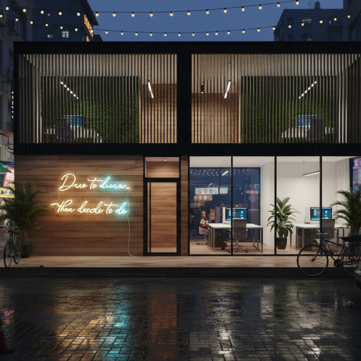 Dare To Dream, Then Decide to do Neon sign