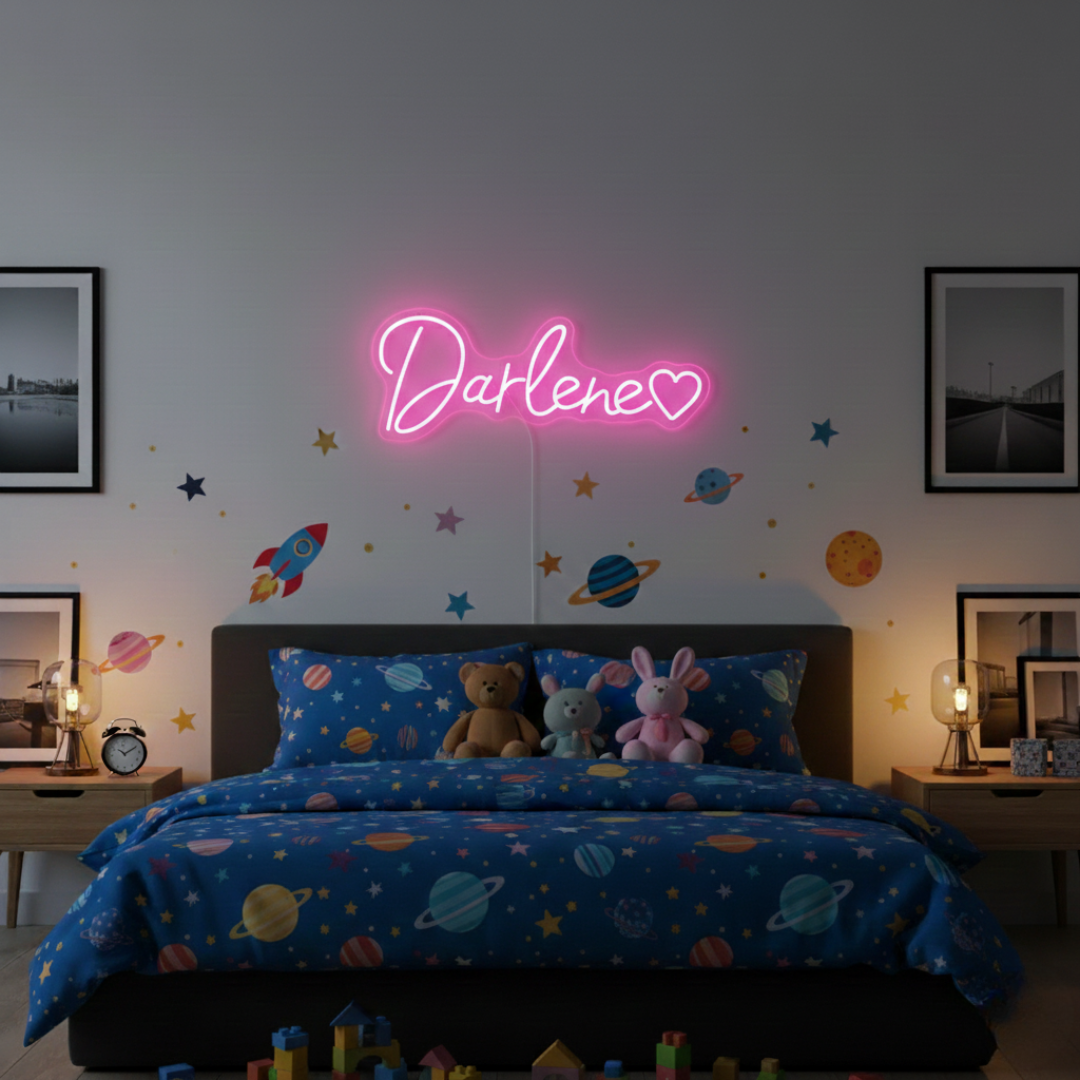 Darlena Name LED Neon Sign,personalized wall-mounted name light décor by Neon.Shop for bedrooms, events, and gifts.