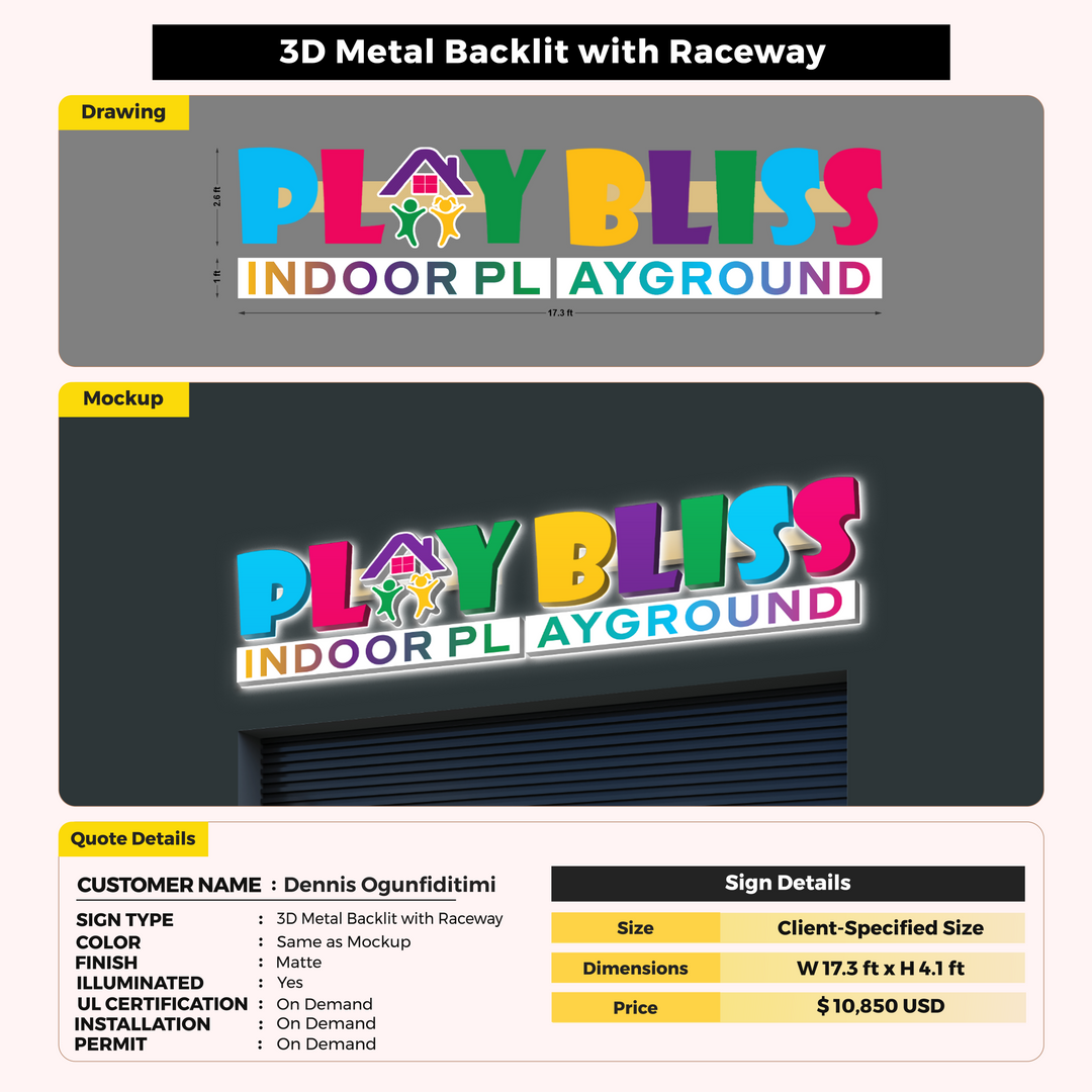 Custom Signs for Dennis Ogunfiditimi