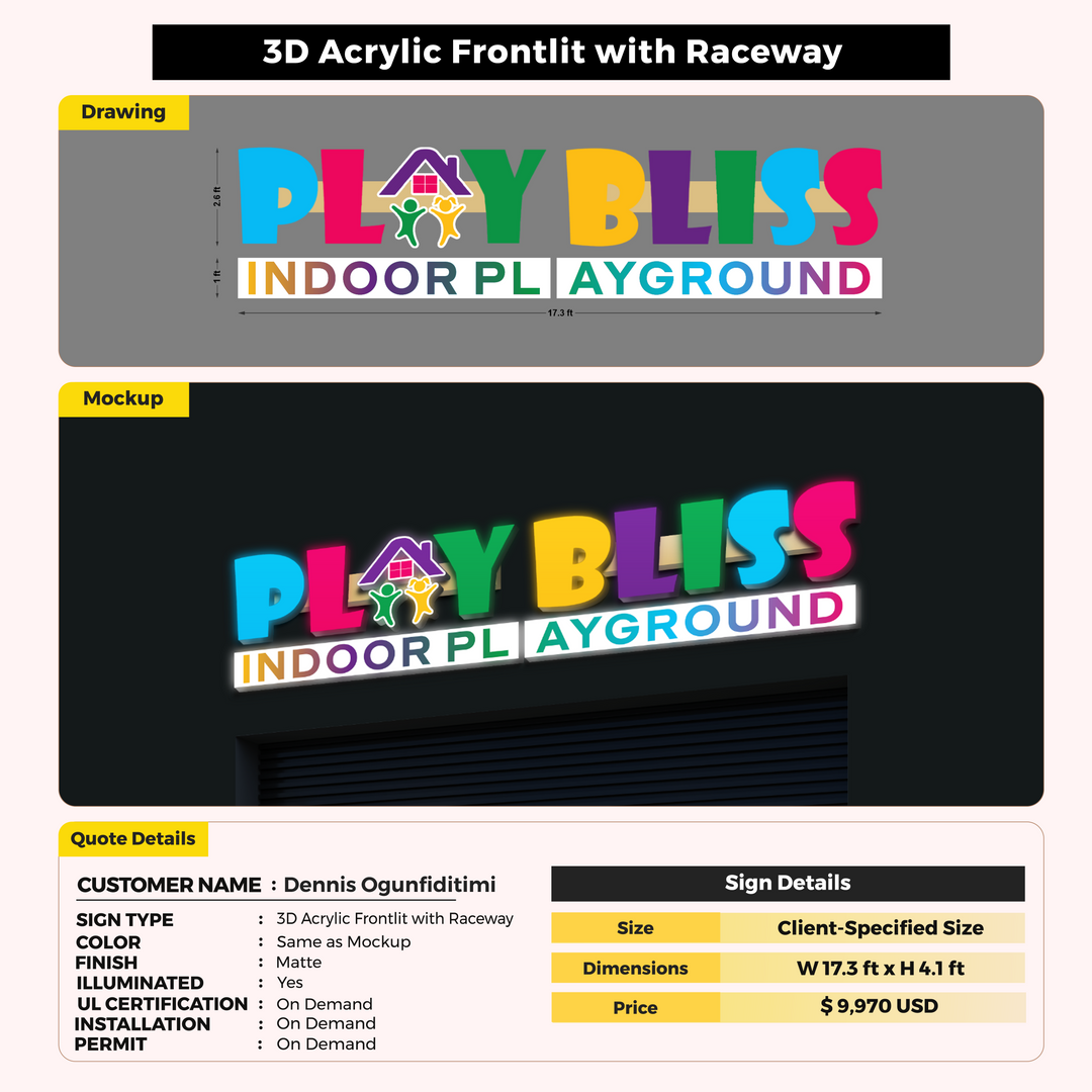 Custom Signs for Dennis Ogunfiditimi