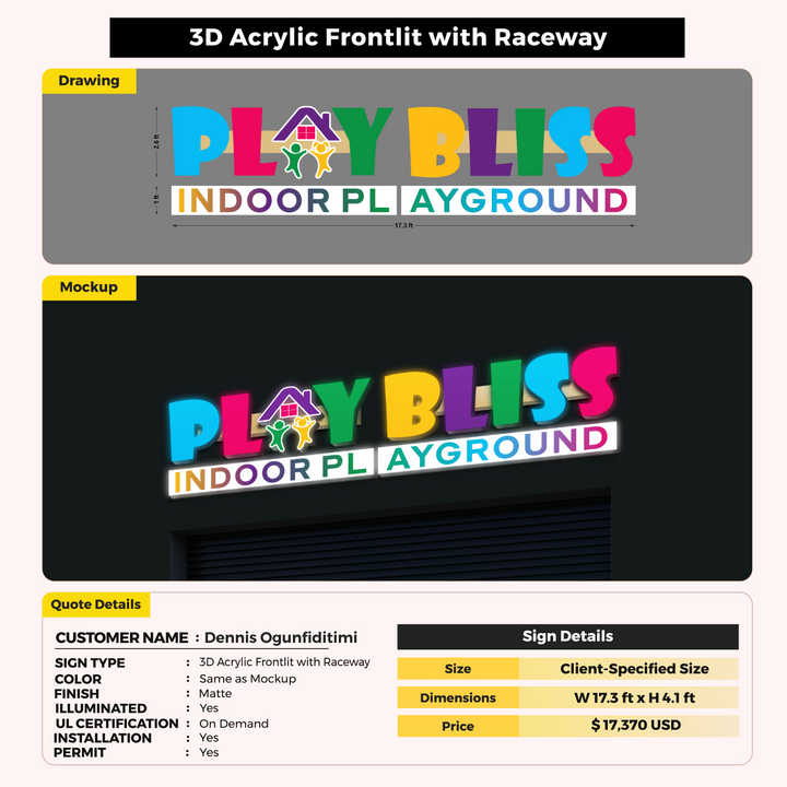 Custom Signs for Dennis Ogunfiditimi