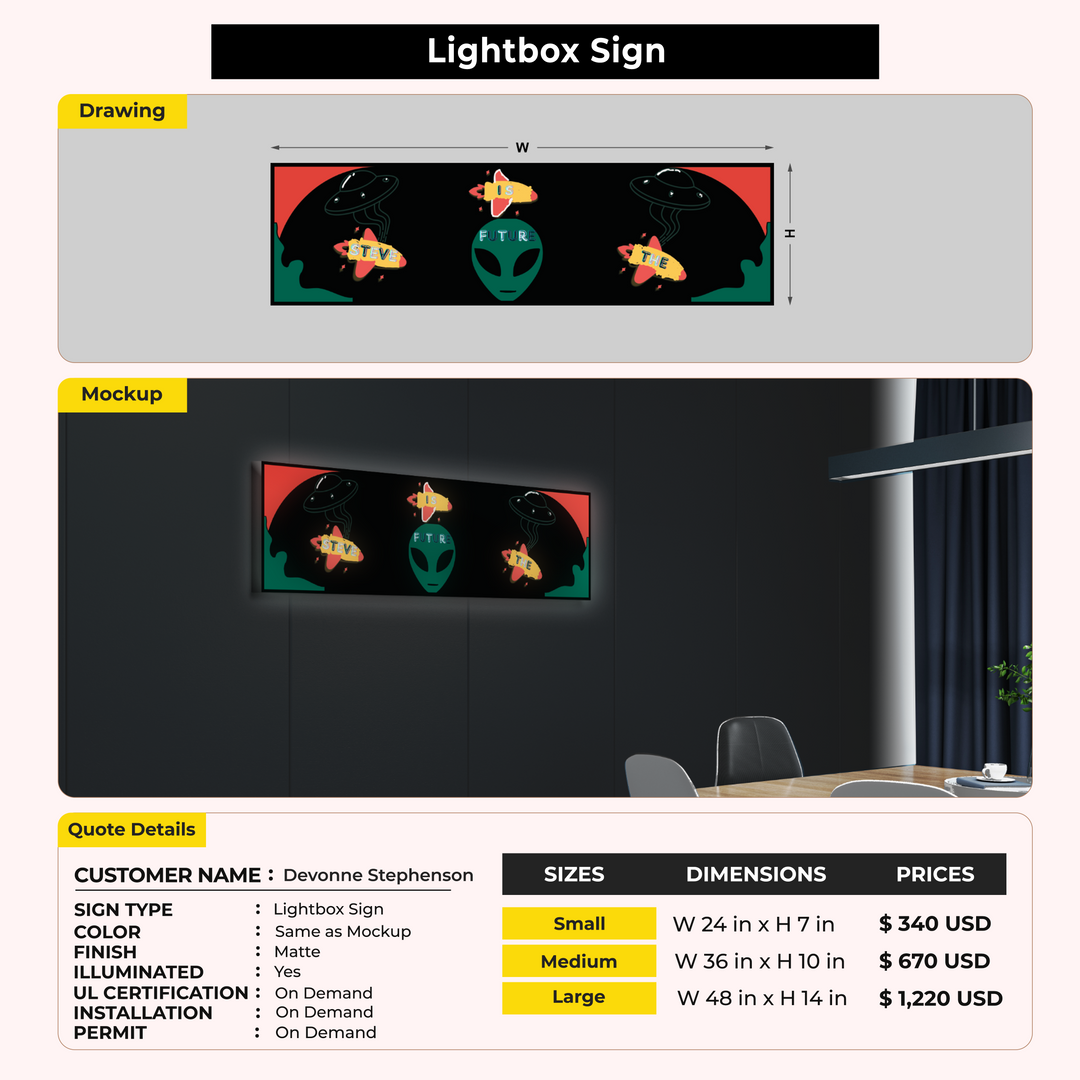 Custom Signs For Devonne Stephenson
