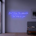 Don’t Lose the Sparkle That Makes You” Inspirational Neon Sign by Neon.Shop – bright LED quote décor for positivity and stylish interiors