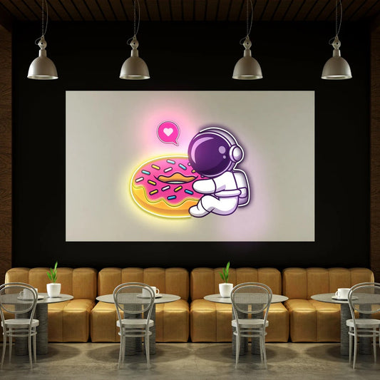 Donut UV Light Neon Artwork | Illuminate Your Space