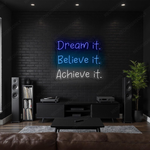 Motivational LED Neon Sign by Neon.Shop – bright wall décor for inspiration and modern interiors
