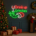 Drink Up Merry Christmas LED neon sign by Neon.Shop 