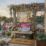 Easter Party LED Neon Sign glowing colorful festive Easter decoration by Neon.shop