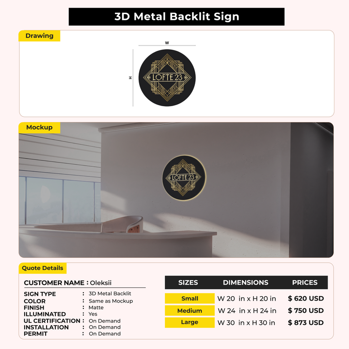 Custom Signs for Oleksii