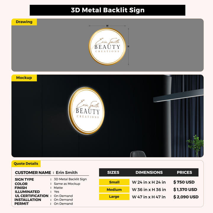 Custom Signs For Erin Smith