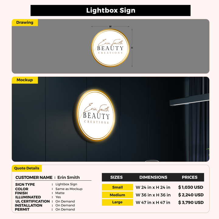 Custom Signs For Erin Smith
