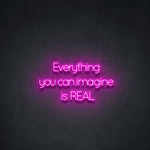 Everything You Can Imagine Is Real motivational LED neon sign for office, studio, or home décor by Neon.Shop.